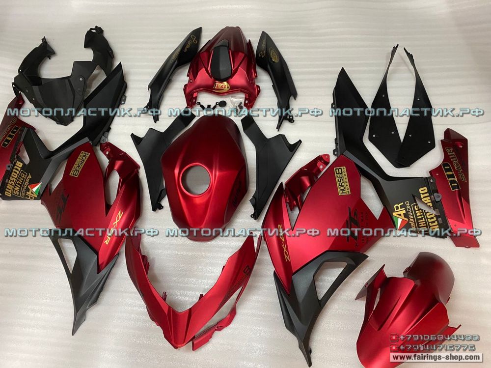 Комплект пластика Kawasaki Ninja 400/Ninja 250 2018-2020 Красный матовый